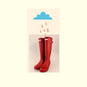 Military Red Hunter Tall Rain-boots